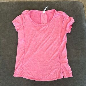Pink fitness tee